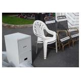 Group lot includes pair of Outdoor glider chairs