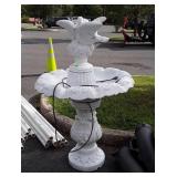Concrete Bird Bath Fountain, 4pcs as it comes