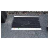 Door Mat, aluminum trim with rubber brush