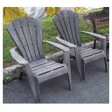 Pair of poly Outdoor Chairs