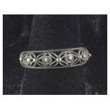 Vintage Avon Ornate Design Ring, size  7.75,  3