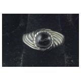 Vintage Black Onyx Sarah Coventry Ring, size