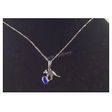 Opal Kangaroo Necklace, size  18",  2.6 grams