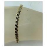 Genuine Diamond Tennis Bracelet Marked 925, size