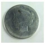 Very Worn Peace Dollar