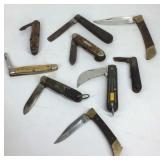Assorted pocket knives