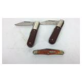 Pocket knives Case and Barlow