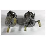 Two Pflueger casting fishing reels, Nobby No.