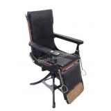 Antique Medical ? Chair. Iron leg design base.