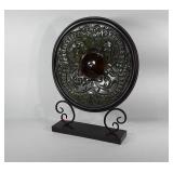 Home decor, 19.5" metal disc decor