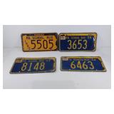 Group of 4 Pennsylvania school bus license