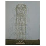 Wall mount magazine rack, metal, 48" tall