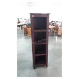 Chimney Style Curio or Bookcase Cabinet, dark