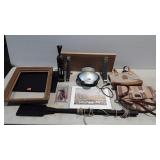 Mixed group, omelet maker, wall shelf, frame,