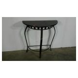 Half moon table, 32 " tall