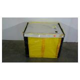 Reinforced plastic storage tote, collapsible, 19