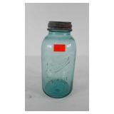 Ball perfect Mason jar with zinc top and milk