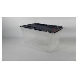 Iris tote with interlocking lid, 14" × 23" ×