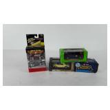 Five model cars in boxes, includes limited