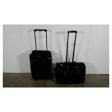 Travel bags, carry-on sized bag and pet carrier,