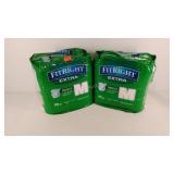 Two packages of adult disposable briefs, 20 count