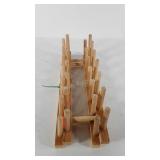 Two wooden plate racks
