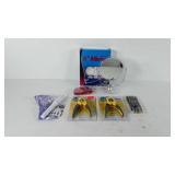 Mixed group, includes 5" mirror, coin purse,