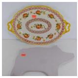 Temptations ovenware platter and cutting board