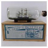 Ship in a bottle with presentation box