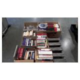 Skid lot, books, glassware, tins, etc.    Note: