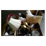 Skid lot: Homegoods, table lamps, clear glass
