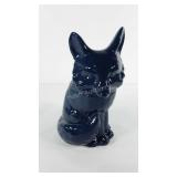 Threshold blue fox cookie jar, 11"