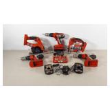 Fire Storm power tools, only one battery, drills,
