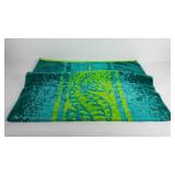 Large cotton beach towel with seahorse design