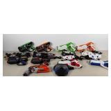 Toy guns, two sets of four laser tag guns and
