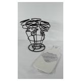 Cheese board and wine bottle holder