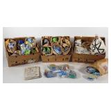 Three boxes of Burger King toys, includes Scooby