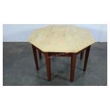 Octagonal marble look coffee table, top not
