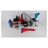 Group of automobile maintenance items,