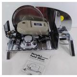 Rival food slicer with instructions, powers up