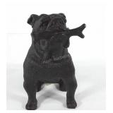 Cast iron dog door stop, 8"
