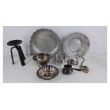 Group of metal household items, aluminum, silver