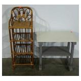 Two stands, rattan is 36" tall