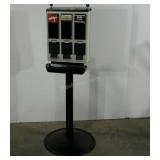 Coin operated candy vending machine, includes
