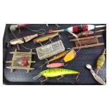 Group of Fishing lures and bobbers