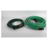 Two garden hoses