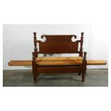 Twin size head and footboard with side rails and