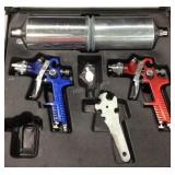 Two HVLP spray guns