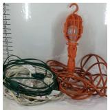 Shop light with extension cords
