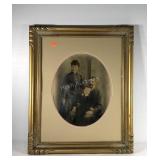 Early family portrait picture, nicely framed and
